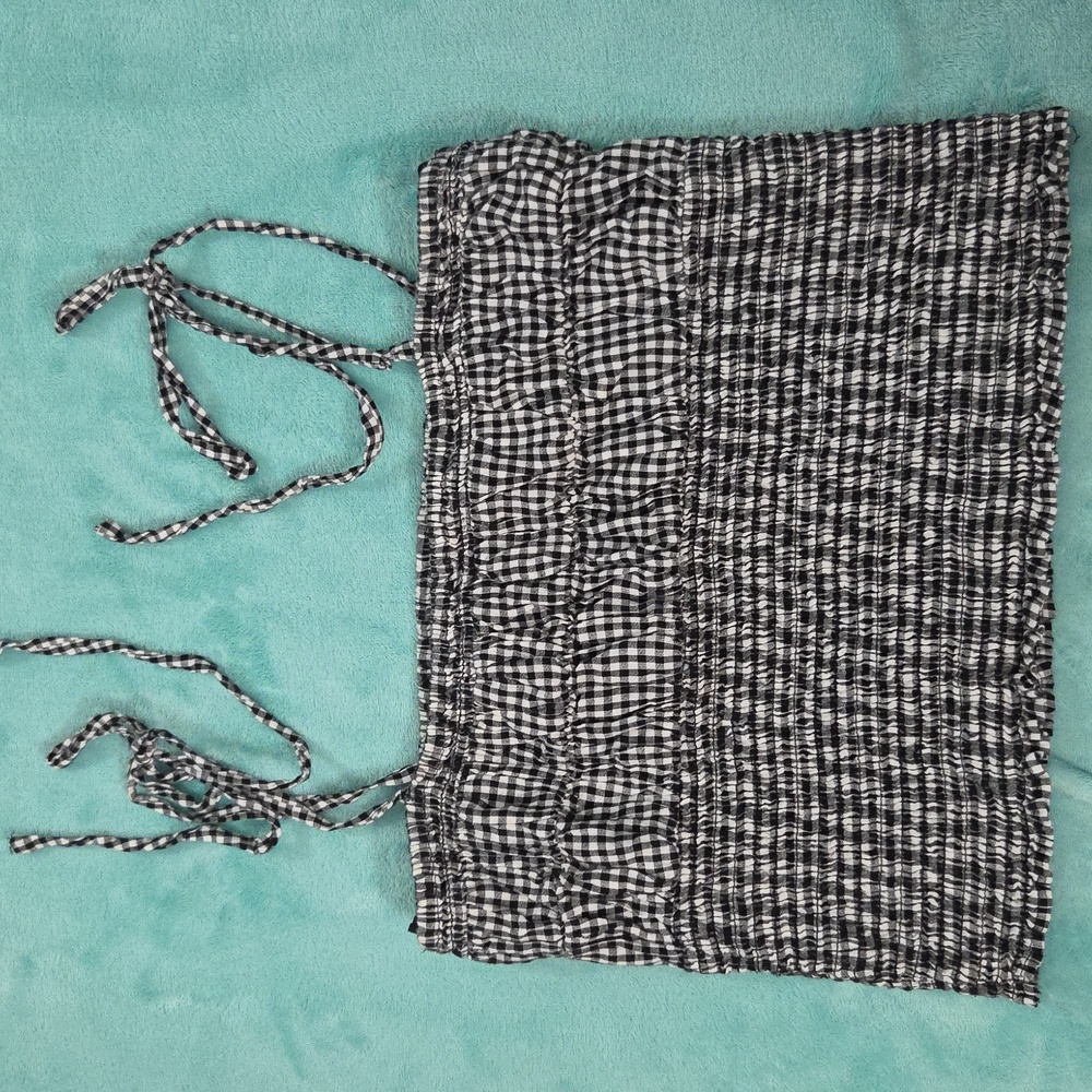ZARA, Black and White Checkered Camisole/Top🧿